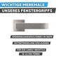 T�rdr�cker Cunera Prolock QRG - Edelstahl - eckige Rosette 52x52 mm - Rosettens�rke 10 mm - integrierte Verriegelung - DIN L/R - T�rst�rke 38-45 mm