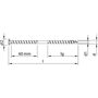 HECO-TOPIX-plus Therm - Distanzverschraubung f�r druckweiche D�mmstoffe - UK-Gewinde - Senkkopf - HECO-Drive - blau verzinkt (A3K)