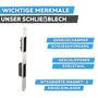 Schlie�blech f�r Rohrrahmen-Magnetschloss - rund - 245 x 24 x 3 mm - Edelstahl geschliffen