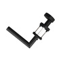 T�rdr�cker-Garnitur PIANO - T-Form - Wechselgarnitur links - Edelstahl schwarz matt - Schraubrosette  53 mm - Vierkant 8 mm - f�r T�rst�rke 40-45 mm - mit versetztem Flachknauf