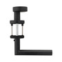T�rdr�cker-Garnitur PIANO - T-Form - Wechselgarnitur links - Edelstahl schwarz matt - Schraubrosette  53 mm - Vierkant 8 mm - f�r T�rst�rke 40-45 mm - mit versetztem Flachknauf