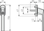 ABUS Abschlie�barer Fenstergriff FG110 - braun - Fenstergriff mit Schl�ssel - Vierkantstift 7 mm
