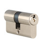 Doppel Profilzylinder 35 / 35 mm - verschiedenschlie�end - vernickelt - inkl. 3 Schl�ssel