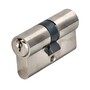 Doppel Profilzylinder 35 / 35 mm - verschiedenschlie�end - vernickelt - inkl. 3 Schl�ssel