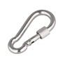 Karabinerhaken mit Sicherheitsmutter - Edelstahl A4 (AISI 316) - rostfrei - s�urebest�ndig