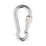 Karabinerhaken mit Sicherheitsmutter - Edelstahl A4 (AISI 316) - rostfrei - s�urebest�ndig