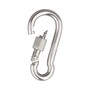 Karabinerhaken mit Sicherheitsmutter - Edelstahl A4 (AISI 316) - rostfrei - s�urebest�ndig