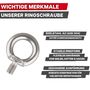 Ringschraube - Edelstahl A2 (AISI 304) - metrisches Gewinde - rostfrei - gegossen