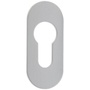 Schl�sselrosette PZ oval - Edelstahl matt - selbstklebend - 65 x 28 mm - 3 mm St�rke