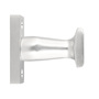 Rechteck-Knauf fest auf eckiger Rosette - Aluminium F1 - 68 x 30 x 10 mm - 50 mm Schraublochabstand