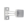 Rechteck-Knauf fest auf eckiger Rosette - Aluminium F1 - 68 x 30 x 10 mm - 50 mm Schraublochabstand