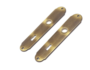 Hoppe Dr�ckergarnitur Caracas - Langschild - BB 72 mm - Messing br�niert - f�r Zimmert�ren