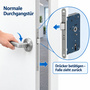 ASSA ABLOY Einsteckschloss 2465 - Dornma� 60 mm - 8 mm Nuss - Rundstulp 20 x 235 mm - links/rechts verwendbar