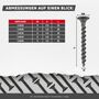 SCREW REBEL Schnellbauschrauben Grobgewinde - PH2 - phosphatiert - Trompetenkopf - f�r Gipskarton auf Holz