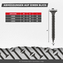 SCREW REBEL Schnellbauschrauben Feingewinde - PH2 - phosphatiert - Trompetenkopf - f�r Metallprofile