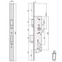 Rohrrahmenschloss Scuteus - Reparaturstulpe Edelstahl ungelocht - 24 x 400 mm - PZ/W - DIN links & DIN rechts - 1-tourig
