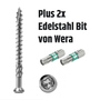 Terrassenschraube T-INOX C1 plus Wera Bit, Terrassenschrauben martensitisch