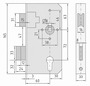 Ersatzschloss PZW 60/72/8 - Edelstahlstulpe 33 x 165 - f�r 40 mm Rohr - Bever 460PE