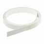 Flachleisten PVC ohne Klebestreifen wei� 2,5 mm stark Oberseite glatt Unterseite gerillt