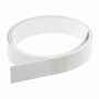 Flachleisten PVC ohne Klebestreifen wei� 2,5 mm stark Oberseite glatt Unterseite gerillt