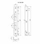 Sicherheits-Winkelschlie�blech - verzinkt gl�nzend - 300 x 25 x 25 mm - 6 Bohrl�cher
