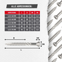 SCREW REBEL Terrassenschraube Edelstahl geh�rtet martensitisch mit Zulassung