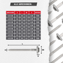SCREW REBEL Spenglerschrauben Edelstahl A2 - TX20 - mit EPDM-Dichtscheibe  15 mm