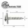 SCREW REBEL Spenglerschrauben Edelstahl A2 - TX20 - mit EPDM-Dichtscheibe  15 mm