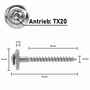 SCREW REBEL Spenglerschrauben Edelstahl A2 - TX20 - mit EPDM-Dichtscheibe  15 mm