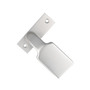 Rechteck-Knauf Alu F1 auf kantiger Rosette 10x30x86 mm, f�r Schlossk�sten mit 67 mm Befestigungsl�chern 