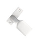 Rechteck-Knauf Alu F1 auf kantiger Rosette 10x30x86 mm, f�r Schlossk�sten mit 67 mm Befestigungsl�chern 