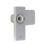 Rechteck-Knauf Alu F1 auf kantiger Rosette 10x30x86 mm, f�r Schlossk�sten mit 67 mm Befestigungsl�chern 