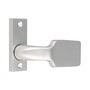 Rechteck-Knauf Alu F1 auf kantiger Rosette 10x30x86 mm, f�r Schlossk�sten mit 67 mm Befestigungsl�chern 