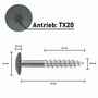 Fassadenschrauben Edelstahl A4 - TX - Flachkopf - f�r Fassadenplatten auf Holz
