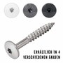 Fassadenschrauben Edelstahl A4 - TX - Flachkopf - f�r Fassadenplatten auf Holz