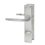Aluminium WC-Dr�ckergarnitur F1 - WC-T�rbeschlag mit Besetztanzeige - 78 mm Entfernung - komplett mit Schildern und Griffen