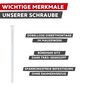 Fensterrahmenschraube mit Fr�s-Senkkopf TX30 - d�bellose Abstandsmontage - verzinkt
