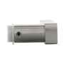 T�rdr�cker Edelstahl massiv - eckige Form - 120 x 25 mm - Vierkant 8 mm - links / rechts verwendbar