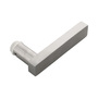 T�rdr�cker Edelstahl massiv - eckige Form - 120 x 25 mm - Vierkant 8 mm - links / rechts verwendbar