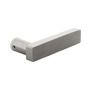 T�rdr�cker Edelstahl massiv - eckige Form - 120 x 25 mm - Vierkant 8 mm - links / rechts verwendbar