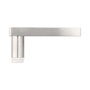 T�rdr�cker Edelstahl massiv - eckige Form - 120 x 25 mm - Vierkant 8 mm - links / rechts verwendbar