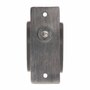 Edelstahl-Knauf fest mit Kurzschild - eckig - V2A - 32 x 85 x 6 mm - 67 mm Schraublochabstand