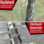 T-INOX Edelstahl C1 Terrassenschraube mit TX Antrieb, Cutspitze und Reibteil