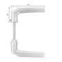 Dr�ckerpaar Aluminium F1 - 8 mm Vierkant - 90 mm Stiftl�nge - f�r Kastenschl�sser