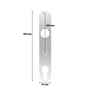 Langschild rund - 180x31x10 mm - 92mm Entfernung - 105 mm Schraublochabstand