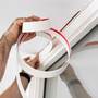 Flachleisten PVC mit Lippe und selbstklebendem Schaumklebeband 