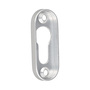 Schl�sselrosette f�r Schmalrahmen - oval - Aluminium gestanzt - 7 mm hoch - 50 mm Bohrlochabstand
