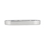Schl�sselrosette f�r Schmalrahmen - oval - Aluminium gestanzt - 7 mm hoch - 50 mm Bohrlochabstand