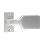 Knauf-Dr�cker auf kantiger Alu-Rosette - fest-drehbar - 8 mm Vierkant - 50 mm Lochabstand - Aluminium F1