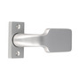 Knauf-Dr�cker auf kantiger Alu-Rosette - fest-drehbar - 8 mm Vierkant - 50 mm Lochabstand - Aluminium F1